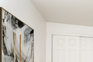 Village master bedroom with virtual staging